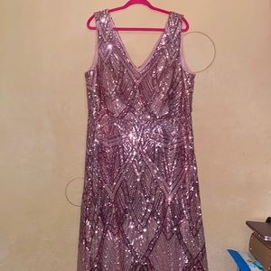 Rose gold party dress